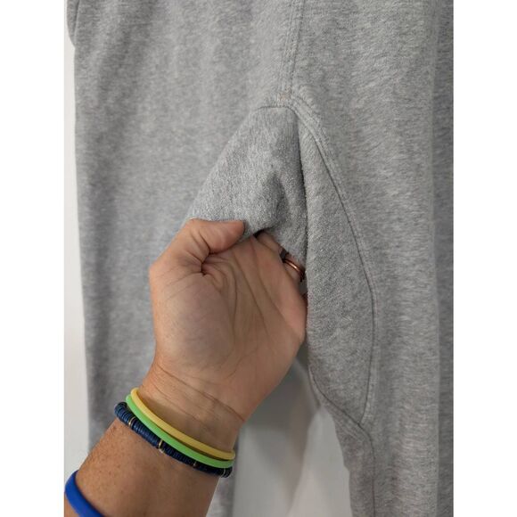 Nike Fleece Sweatpants size large gray joggers lounge reinforced knee basics - Picture 3 of 8